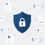 Shield with lock icon blocking personal data profiles how to opt out of data brokers guide