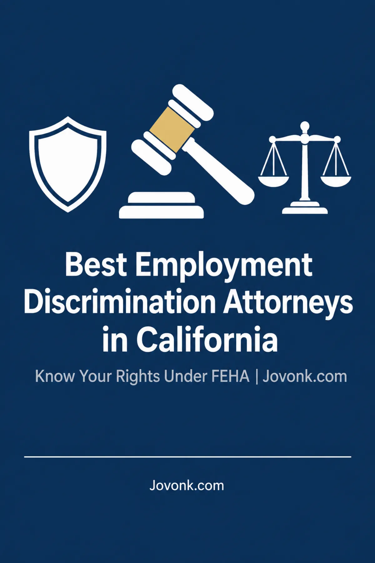 Gavel and scales of justice guide to finding an employment discrimination attorney in California under FEHA